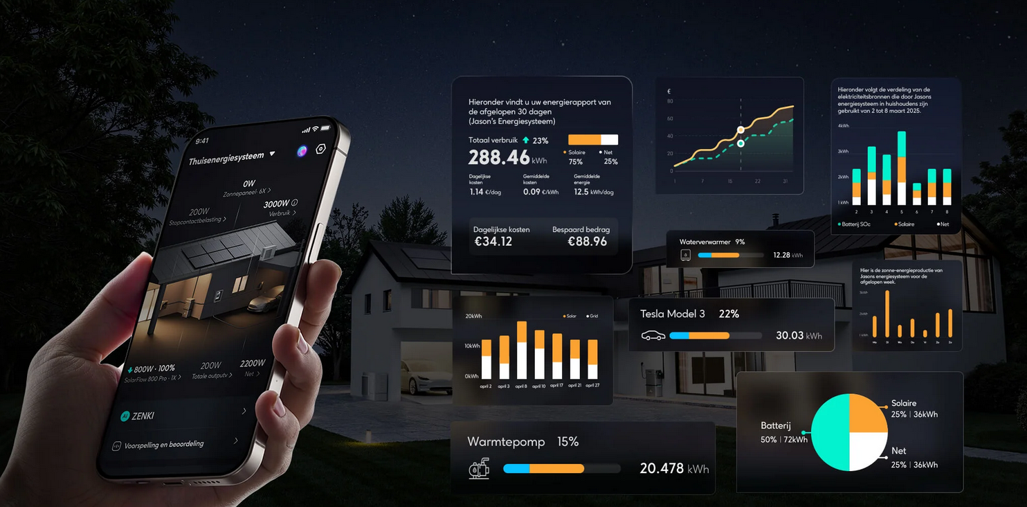 Zendure app energiedashboard